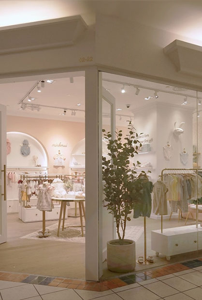 Minkmui retail showroom fit-out at Forum Shopping Mall Singapore