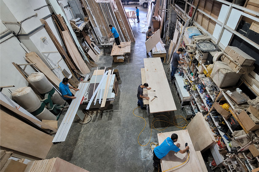Inter-Link Exhibition commercial facility and fabrication operations in Singapore