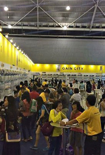 Gain City exhibition booth and roadshow setup in Singapore