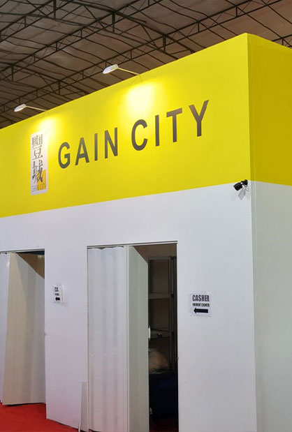 Gain City exhibition booth and roadshow setup in Singapore