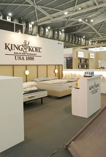 Serta and King Koil exhibition booth at Food & Hospitality Asia 2026