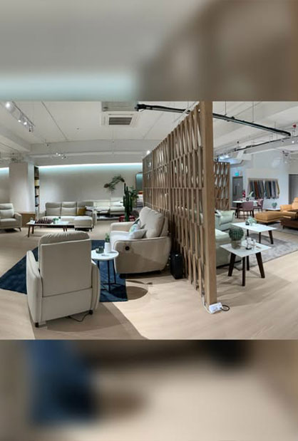 Cellini furniture showroom fit-out at 10 Changi South Singapore