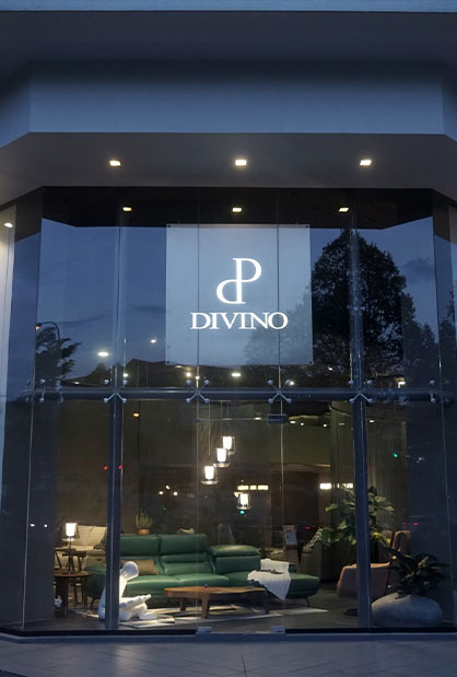 Divino luxury furniture showroom retail fit-out in Singapore