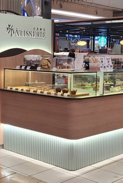 Fang Patisserie café renovation and retail fit-out at HarbourFront