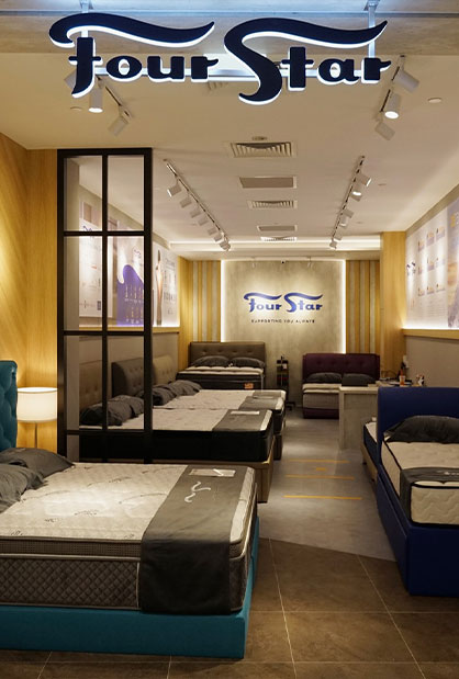 Four Star mattress showroom renovation at Lot One Singapore