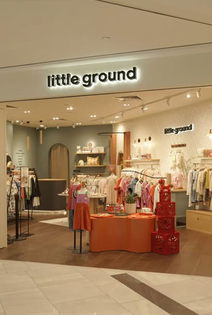 Little Ground café renovation at Raffles City Singapore